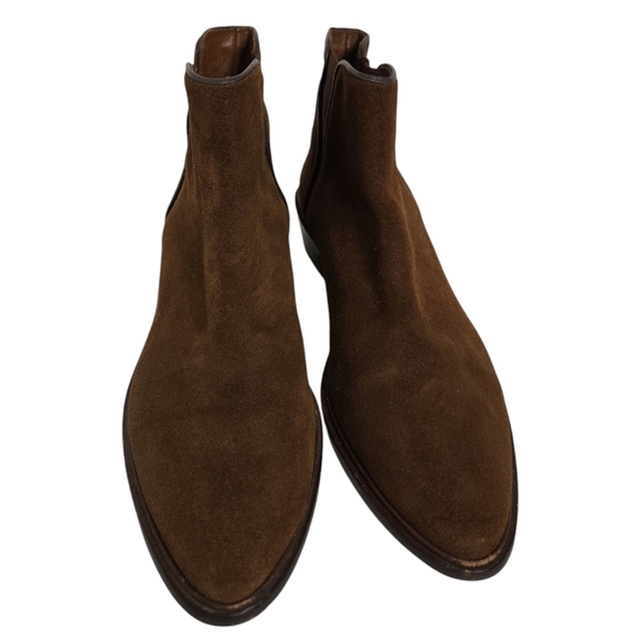 Massimo Dutti Brown Suede Booties Size 39 - Picture 4 of 6
